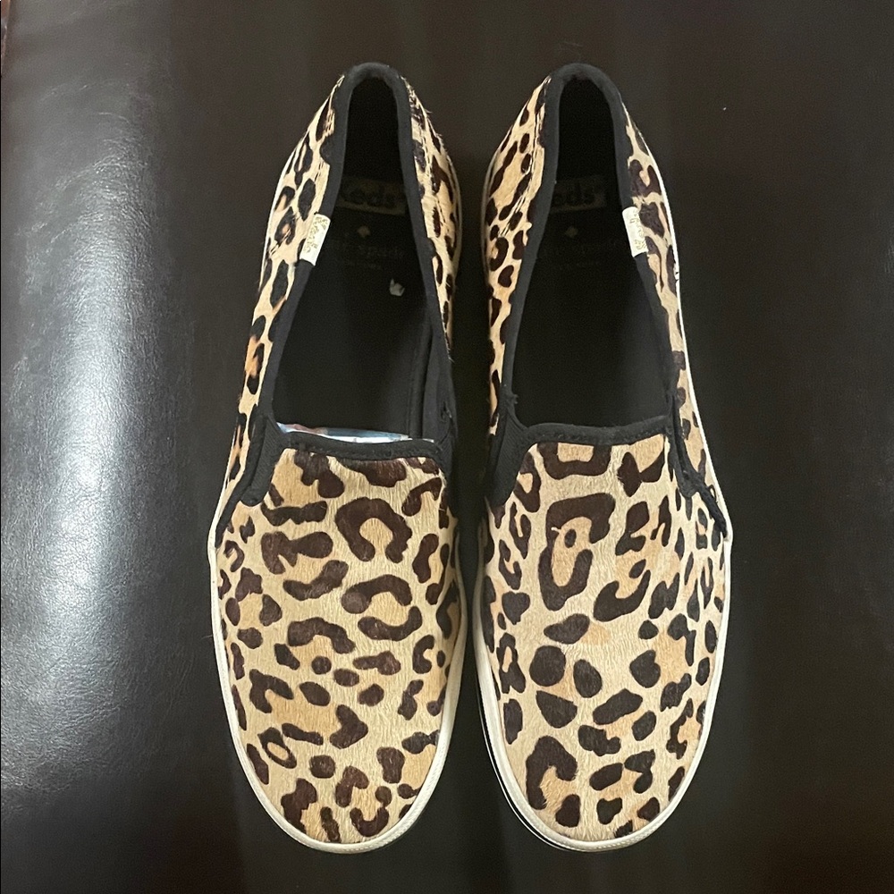 Keds Leopard Print Slip-On Sneakers